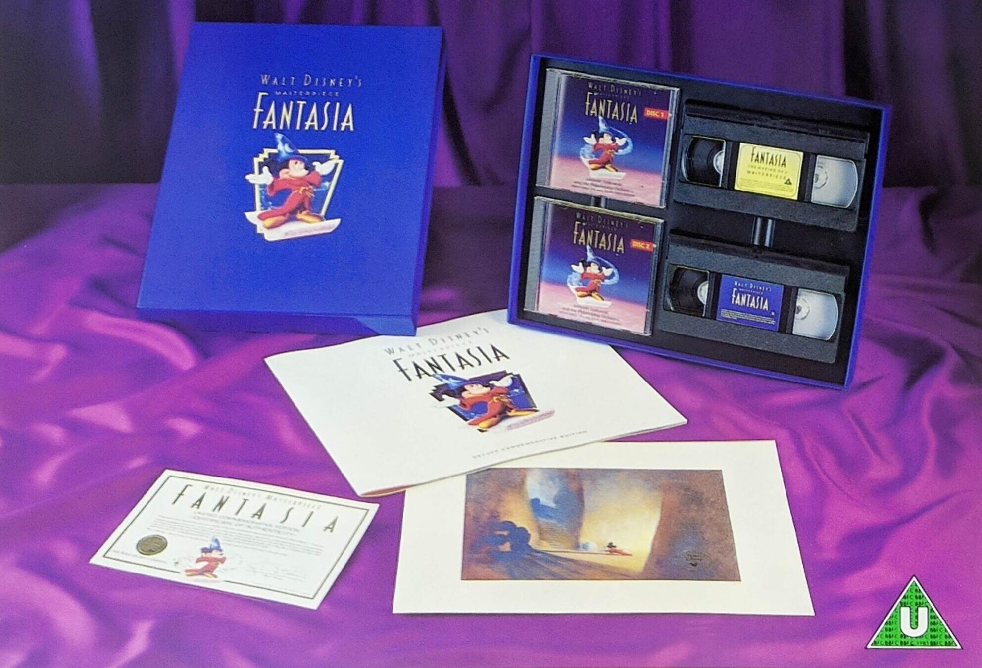 Walt Disney’s Masterpiece Fantasia Collectors Edition Box VHS