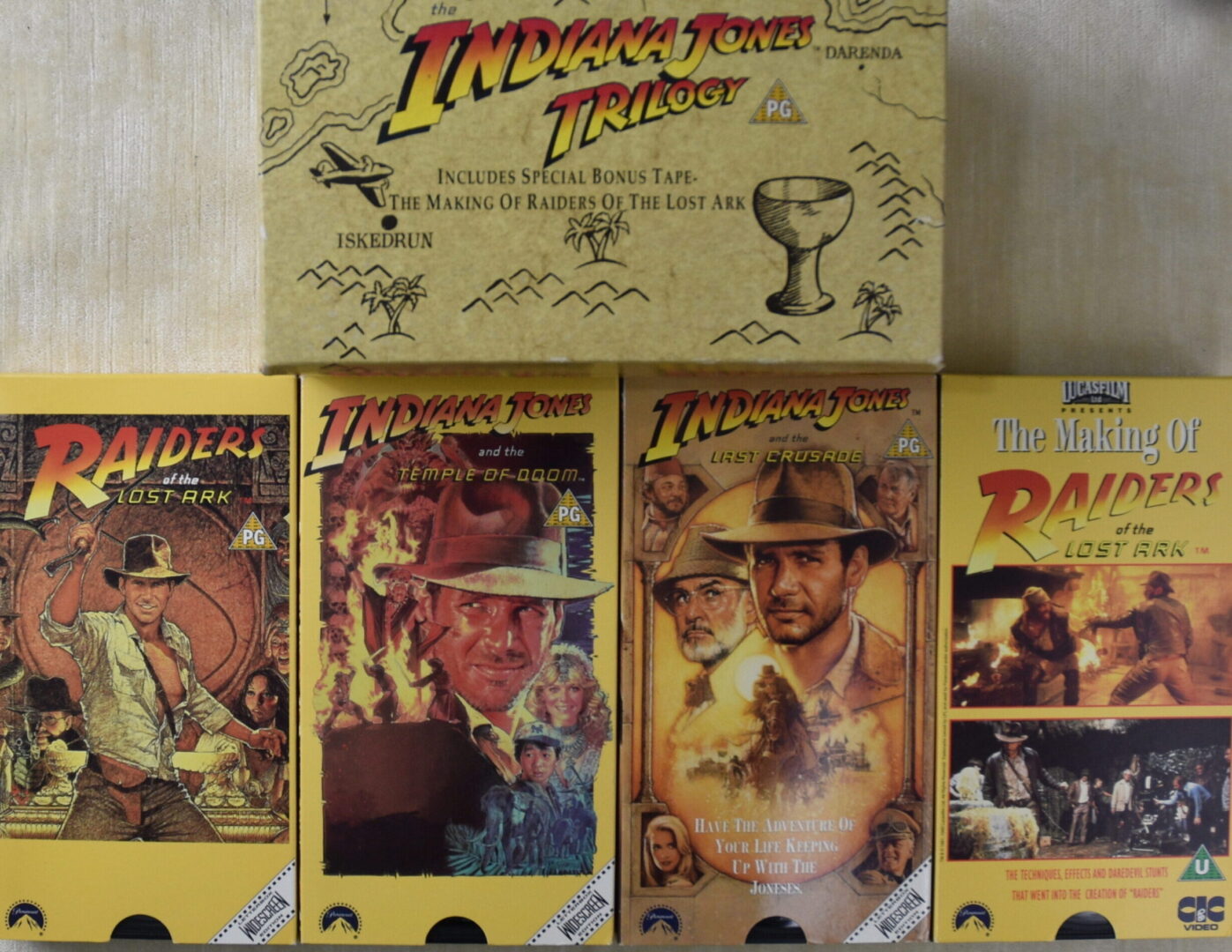 The Indiana Jones Trilogy VHS Boxset